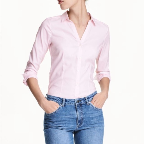Pink Button Down Shirt | H&M - Picture 1 of 7